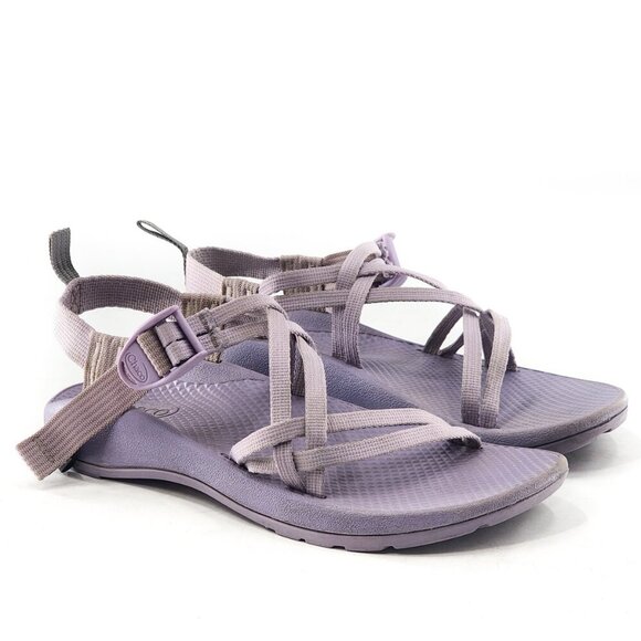 CHACO ZX1 EcoTread Lavender Frost Purple Double Strap Sport Sandals - Picture 3 of 6